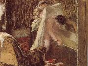 Edgar Degas woman after bath Spain oil painting artist
